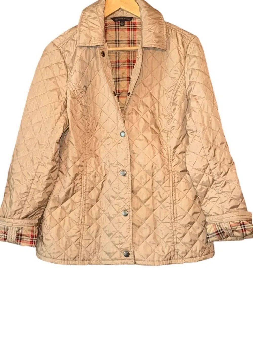 BROOKS BROTHERS 346 Quilted Barn Jacket British Plaid Lined